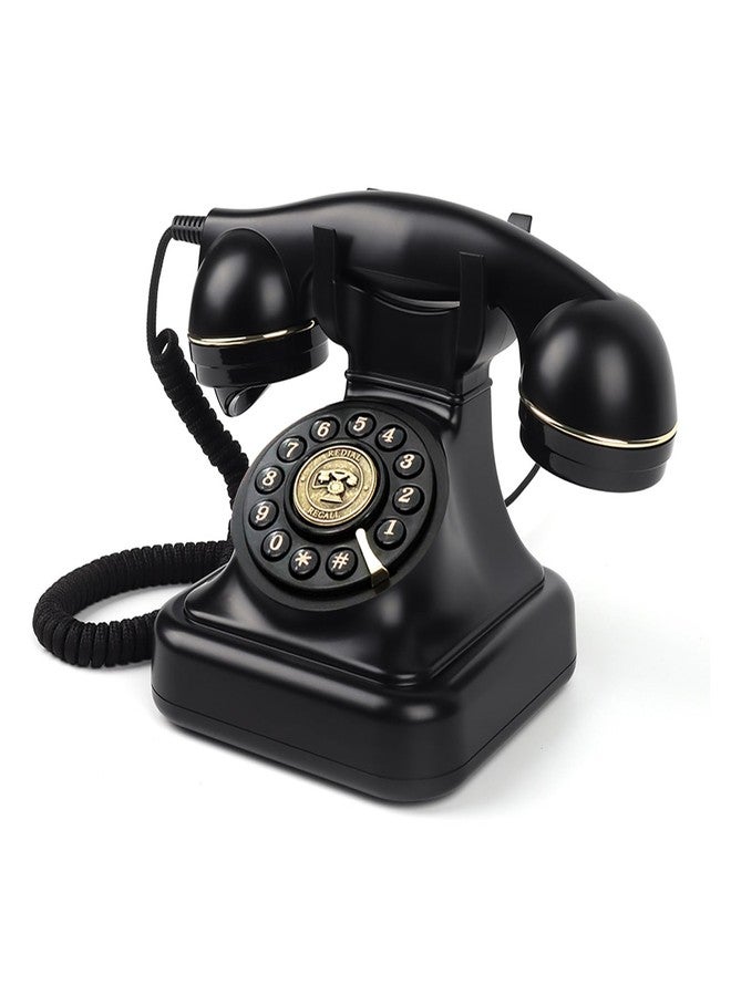 TelPal Audio Guest Book Wedding Phone, Vintage Telephone Recorder Wedding Guest Book, Retro Voice Recording Phone for Birthdays Party/Graduation/Baby Shower/Retirement/Special Occasions (Black) - Image 1